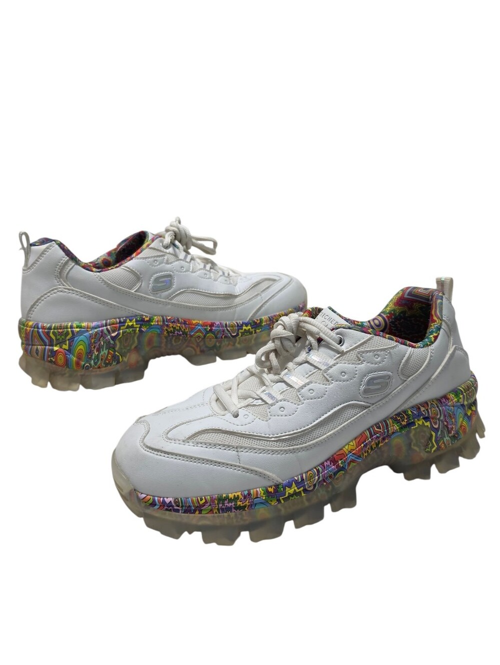 Skechers Jen Stark Hi-Ryze Deco Drip Psychedelic Sneakers Streetwear Sz 11